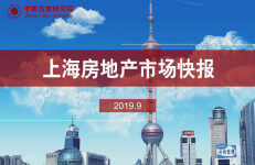 中国指数研究院：上海房地产市场快报（2019年9月）
