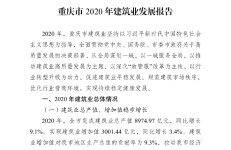 重庆市2020年建筑业发展报告