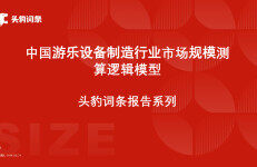 头豹研究院：中国游乐设备制造行业市场规模测算逻辑模型头豹词条报告系列