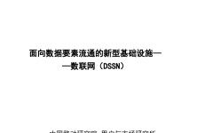 中国移动研究院：2023面向数据要素流通的新型基础设施——数联网（DSSN）