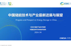 中关村储能产业技术联盟：2024中国储能技术与产业最新进展与展望报告
