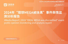 艾媒咨询：2024年“理想MEGA被抹黑”事件舆情监测分析报告