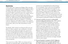 国会预算办公室：2024增加丙型肝炎治疗的政策的预算效应报告（英文版）