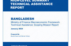 国际货币基金组织：2024孟加拉国财政部宏观经济框架技术援助：考察任务报告（英文版）