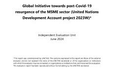联合国贸易发展委员会：2024面向新冠肺炎后中小微企业行业复苏的全球倡议报告（2023W发展账户项目的独立评估）（英文版）